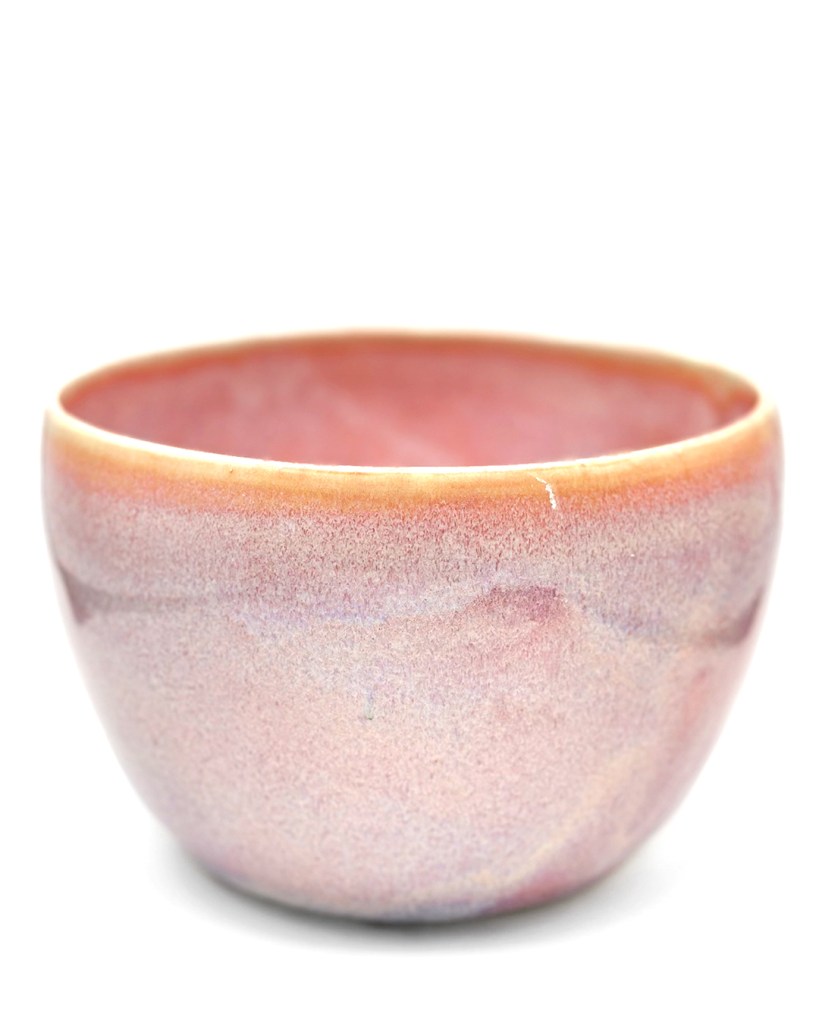 Pink bowl front view