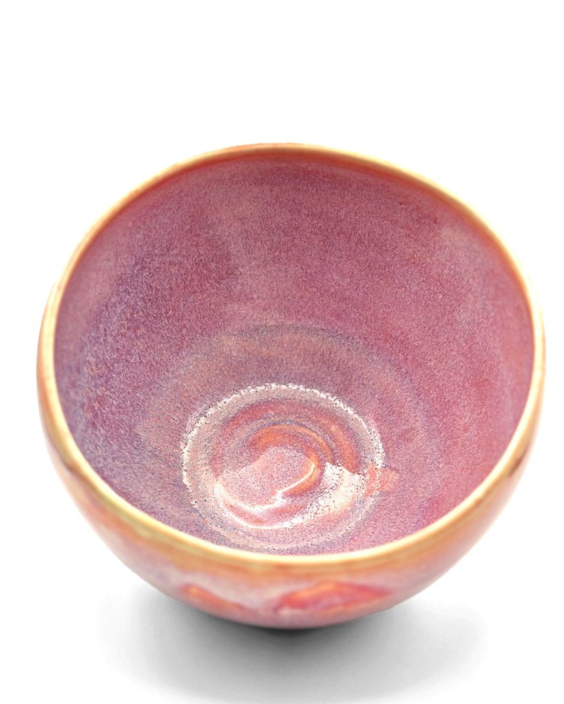 Pink bowl inside view